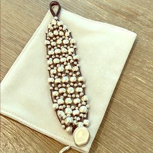 Sterling silver bead bracelet